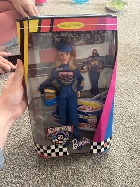 Barbie 50th Anniversary NASCAR Collector Edition Doll - Blue Racing Outfit